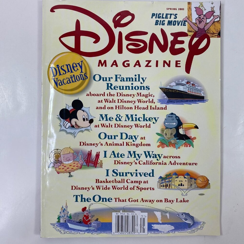 Disney Magazine Spring 2003 Piglets Big Movie Edition Vacations